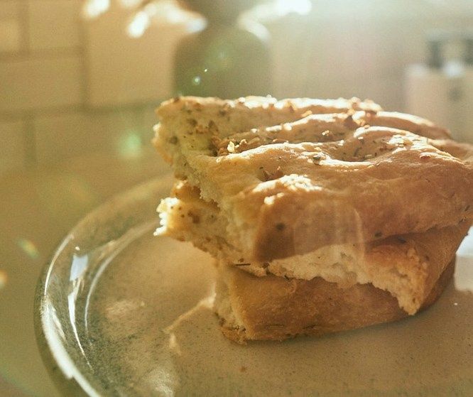 Focaccia bread recipe: serves two